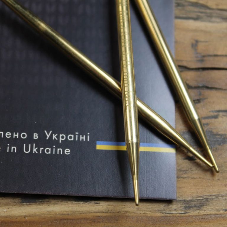 Знімні латунні спиці з ліскою Micron Ергономік 3.50 мм (стандарт 13 см), 100 см